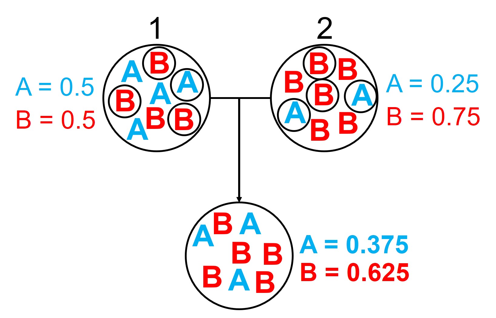 Gene flow homogeneity figure