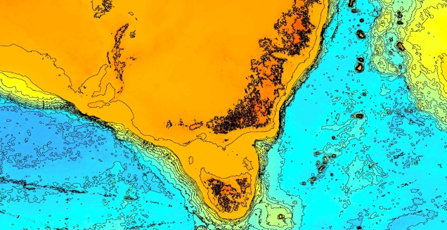 Bass Strait bathymetric contours.jpg