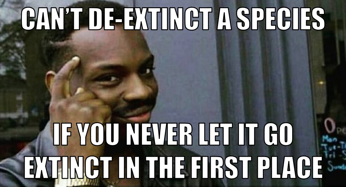 de-extinction meme