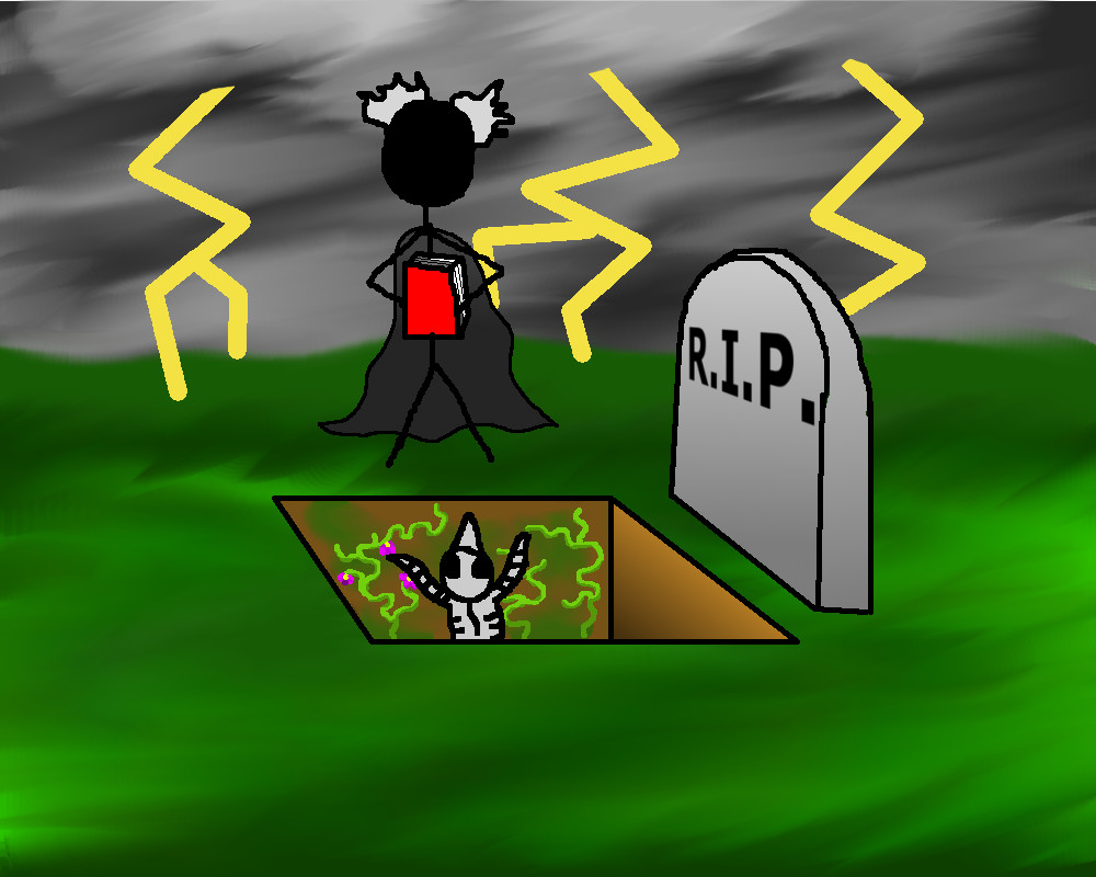 Deextinction via necromancy figure