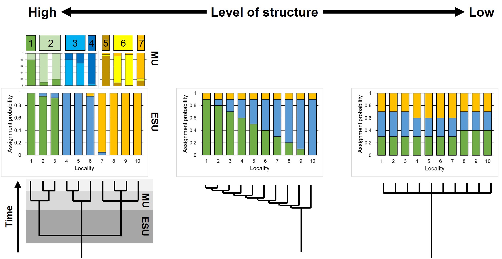 Hierarchy of structure conservation figure